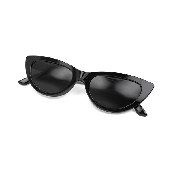 London Mole Naughty Sunglasses In Gloss Black