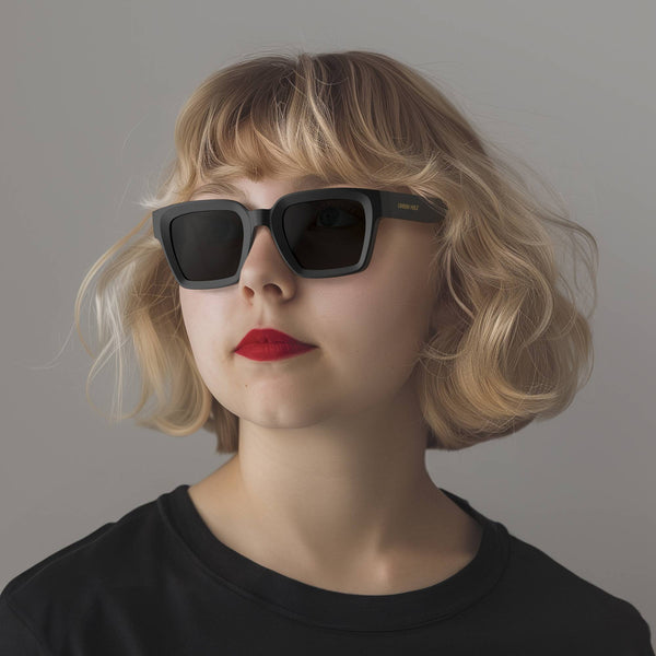 London Mole Phoenix Sunglasses In Rubberised Black