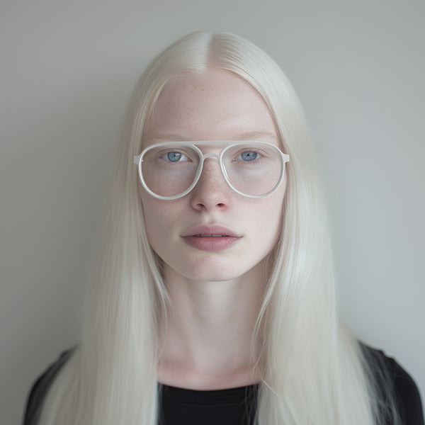 London Mole Pilot Reading Glasses In Matt White