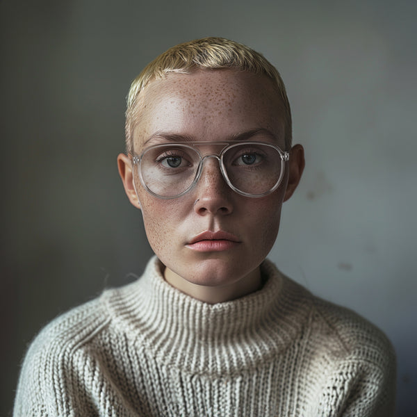 London Mole Pilot Reading Glasses In Transparent