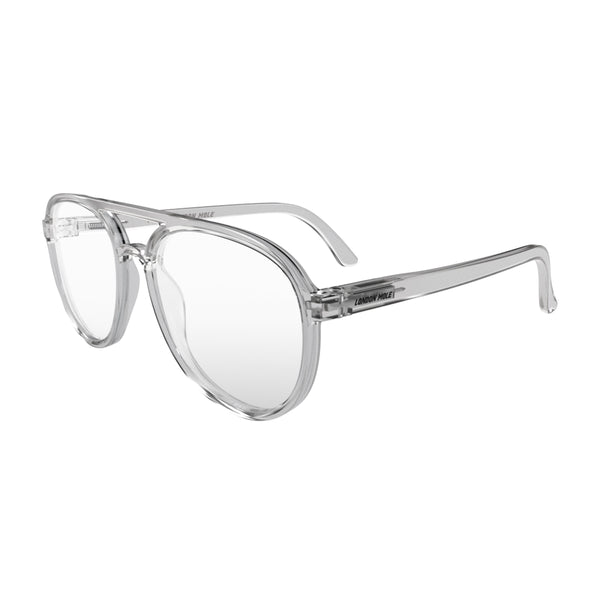 London Mole Pilot Reading Glasses In Transparent
