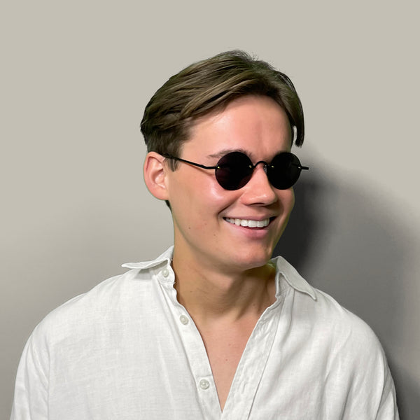 London Mole Scientist Sunglasses In Matt Black