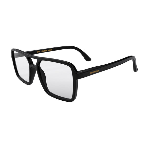 London Mole Spy Blue Blocker Glasses In Matt Black