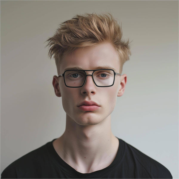 London Mole Spy Reading Glasses In Gloss Black