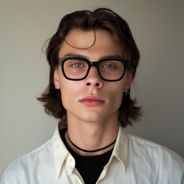 London Mole Tricky Reading Glasses In Gloss Black