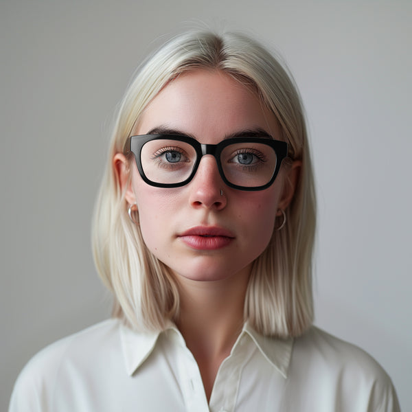 London Mole Tricky Reading Glasses In Gloss Black