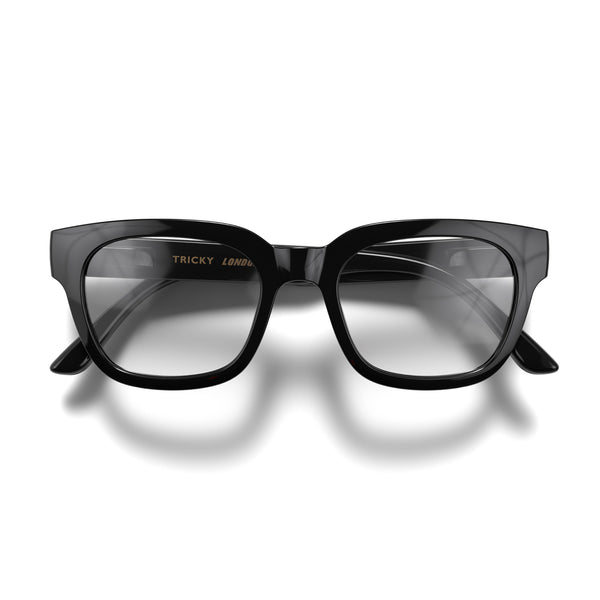 london mole Tricky reading glasses in gloss black