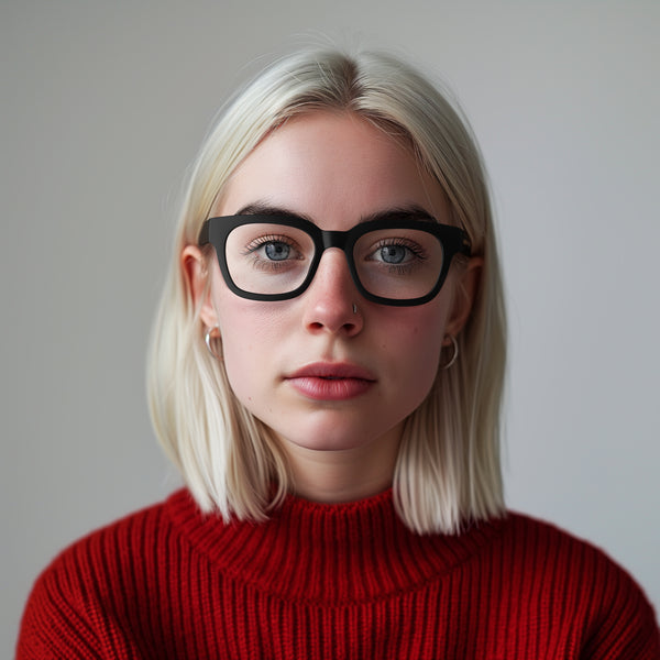 London Mole Tricky Reading Glasses In Matt Black