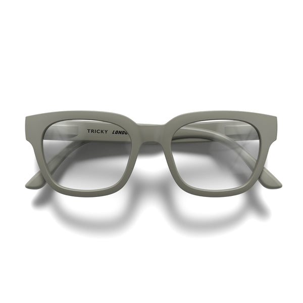london mole Tricky reading glasses in matt grey