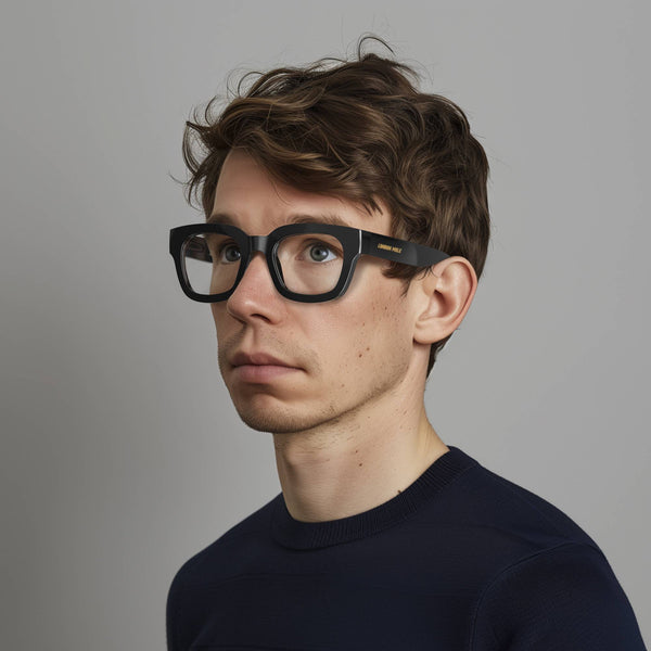 London Mole Vegas Reading Glasses In Gloss Black