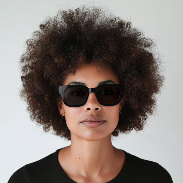 London Mole Vegas Sunglasses In Gloss Black