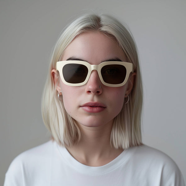London Mole Vegas Sunglasses In Gloss Cream