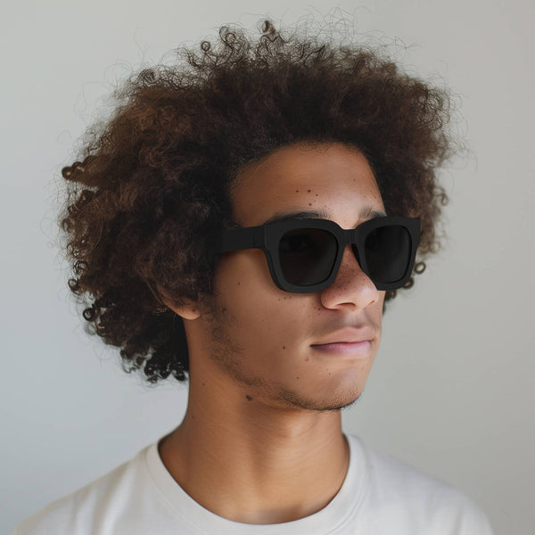 London Mole Vegas Sunglasses In Rubberised Black