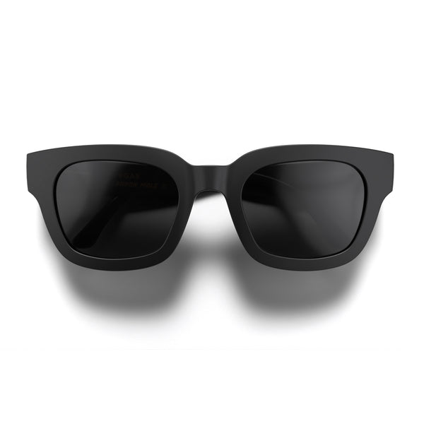 london mole Vegas sunglasses in rubberised black