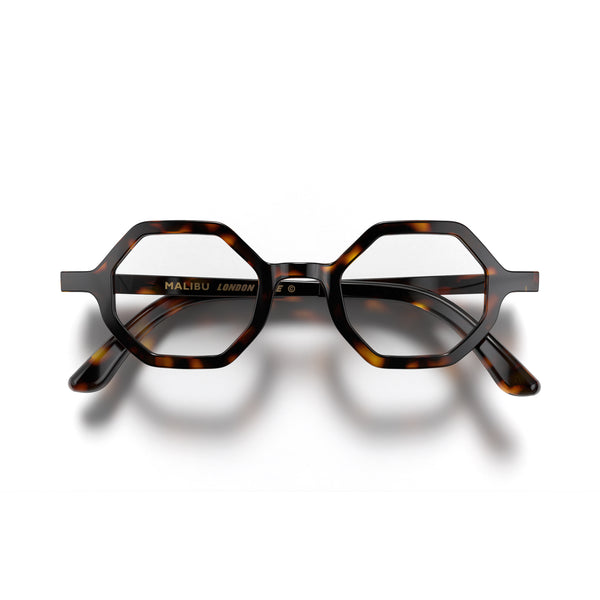 london mole Malibu reading glasses in gloss tortoiseshell