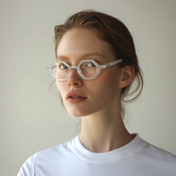 London Mole Malibu Reading Glasses In Rubberised Transparent