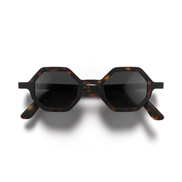london mole Malibu sunglasses in rubberised tortoiseshell