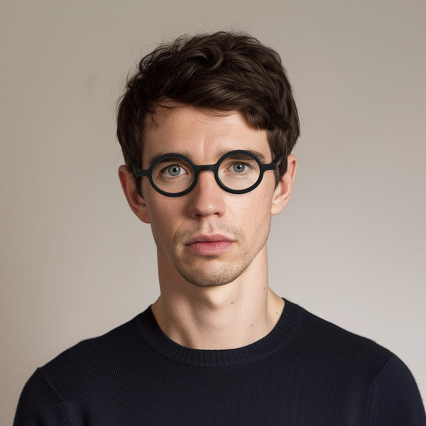 London Mole Moley Blue Blocker Glasses In Matt Black