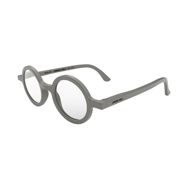 London Mole Moley Blue Blocker Glasses In Matt Grey