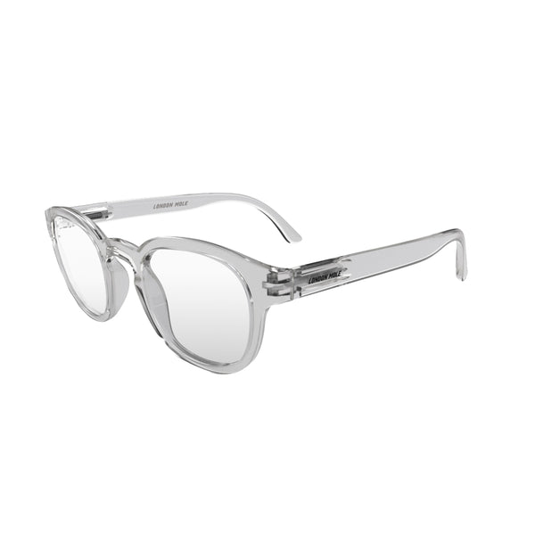London Mole Monalux Blue Blocker Glasses In Transparent