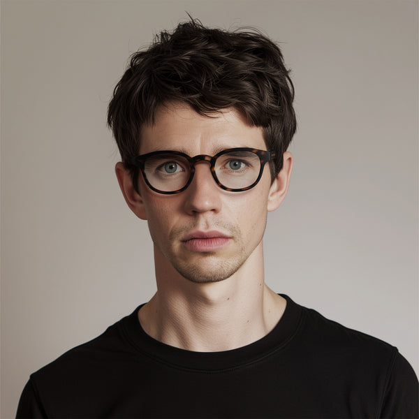 London Mole Monalux Reading Glasses In Matt Tortoiseshell