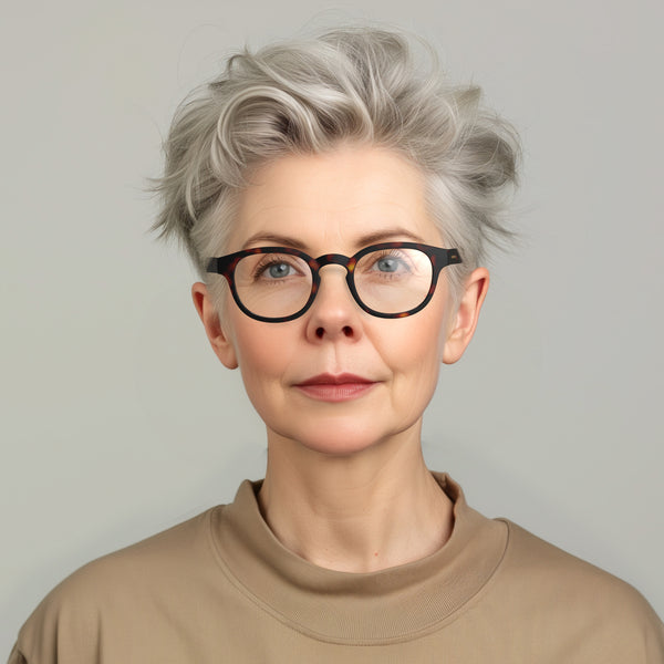 London Mole Monalux Reading Glasses In Matt Tortoiseshell