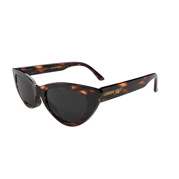 London Mole Naughty Sunglasses In Gloss Tortoiseshell