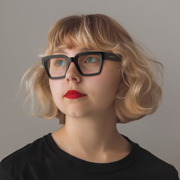 London Mole Phoenix Reading Glasses In Rubberised Black