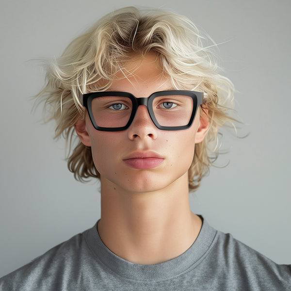 London Mole Phoenix Reading Glasses In Rubberised Black