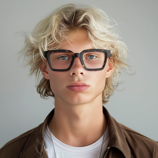 London Mole Phoenix Reading Glasses In Rubberised Tortoiseshell