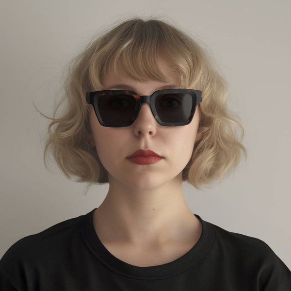 London Mole Phoenix Sunglasses In Rubberised Tortoiseshell