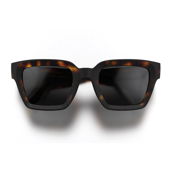 london mole Phoenix sunglasses in rubberised tortoiseshell