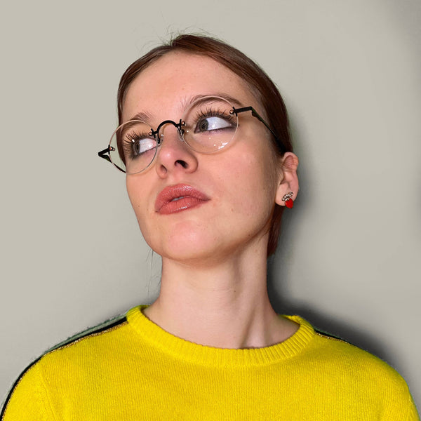 London Mole Scientist Blue Blocker Glasses In Matt Black