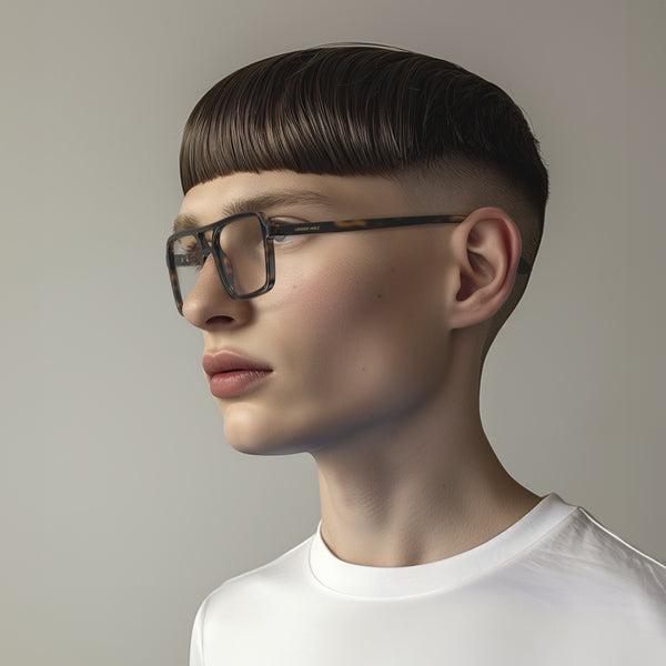 London Mole Spy Blue Blocker Glasses In Gloss Tortoiseshell