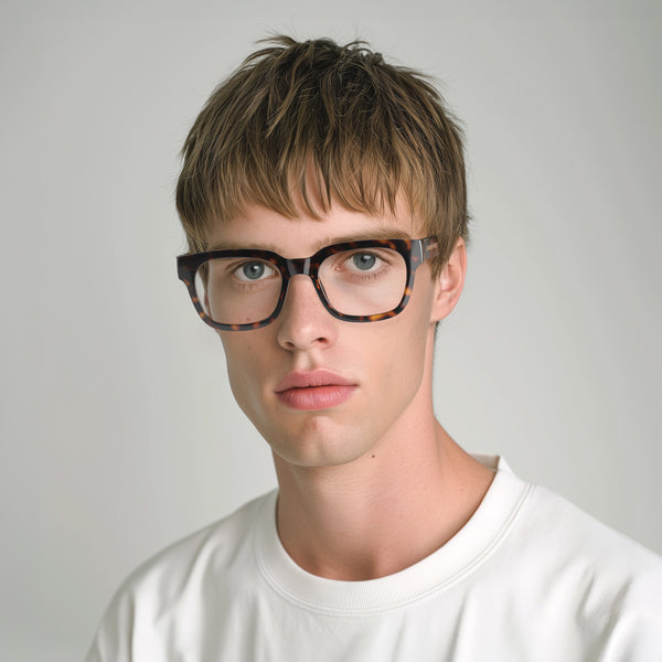 London Mole Tricky Blue Blocker Glasses In Gloss Tortoiseshell