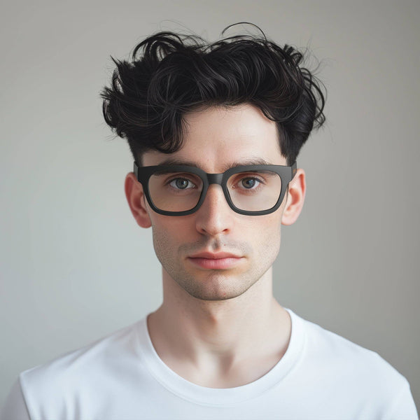 London Mole Tricky Blue Blocker Glasses In Matt Black