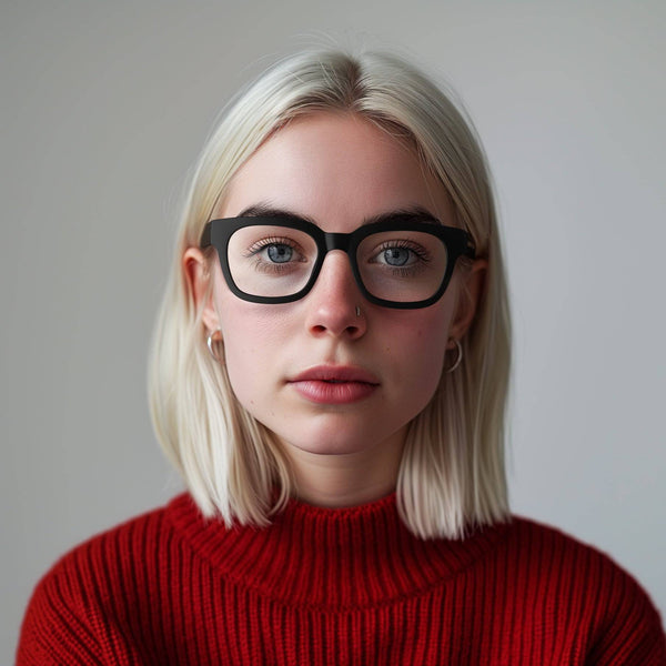 London Mole Tricky Blue Blocker Glasses In Matt Black