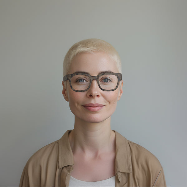 London Mole Tricky Blue Blocker Glasses In Matt Pale Tortoiseshell