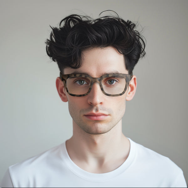 London Mole Tricky Blue Blocker Glasses In Matt Pale Tortoiseshell