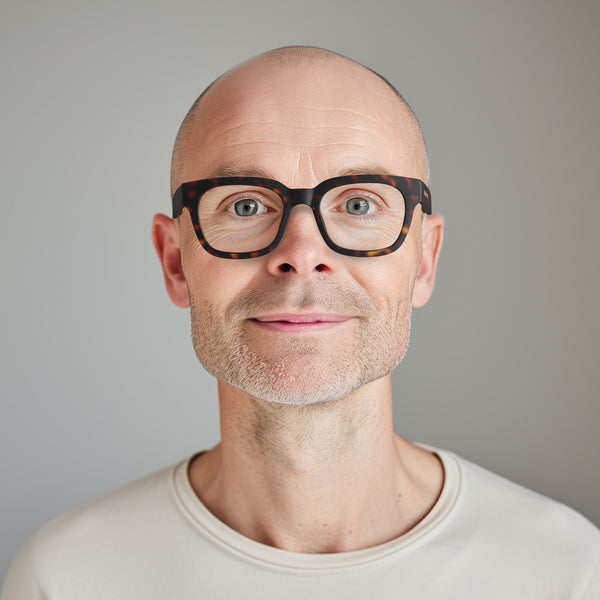 London Mole Tricky Blue Blocker Glasses In Matt Tortoiseshell