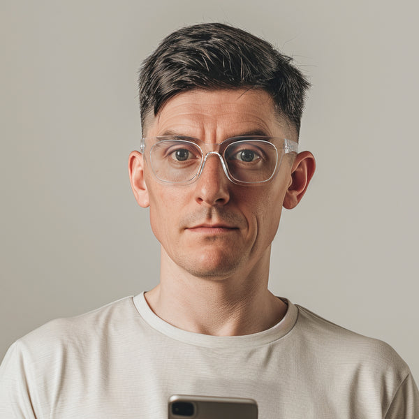 London Mole Tricky Blue Blocker Glasses In Transparent