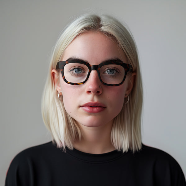 London Mole Tricky Reading Glasses In Matt Tortoiseshell