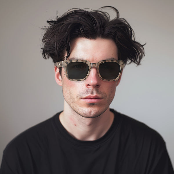 London Mole Tricky Sunglasses In Gloss Pale Tortoiseshell