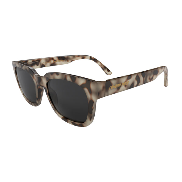 London Mole Tricky Sunglasses In Gloss Pale Tortoiseshell
