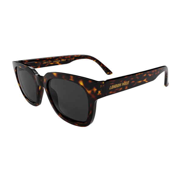 London Mole Tricky Sunglasses In Gloss Tortoiseshell