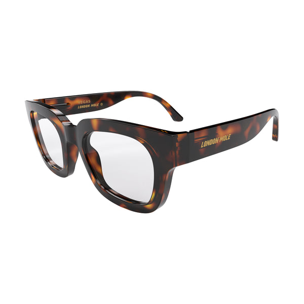 London Mole Vegas Reading Glasses In Gloss Tortoiseshell