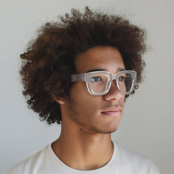 London Mole Vegas Reading Glasses In Rubberised Transparent