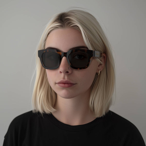 London Mole Vegas Sunglasses In Gloss Tortoiseshell