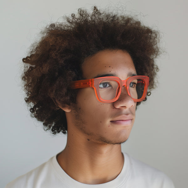 London Mole Vegas Zero's In Rubberised Fluorescent Transparent Orange