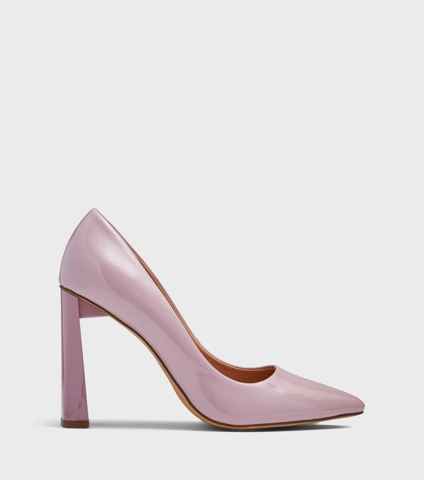 London Rebel Rochelle Nude Pointed Toe Court Shoes